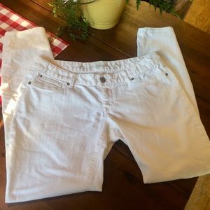 Express 12 white denim jean leggings slim fit